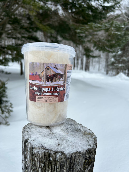 Barbe à papa à l'érable