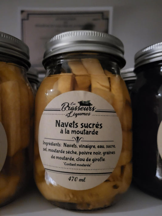 Navets sucrés à la moutardes