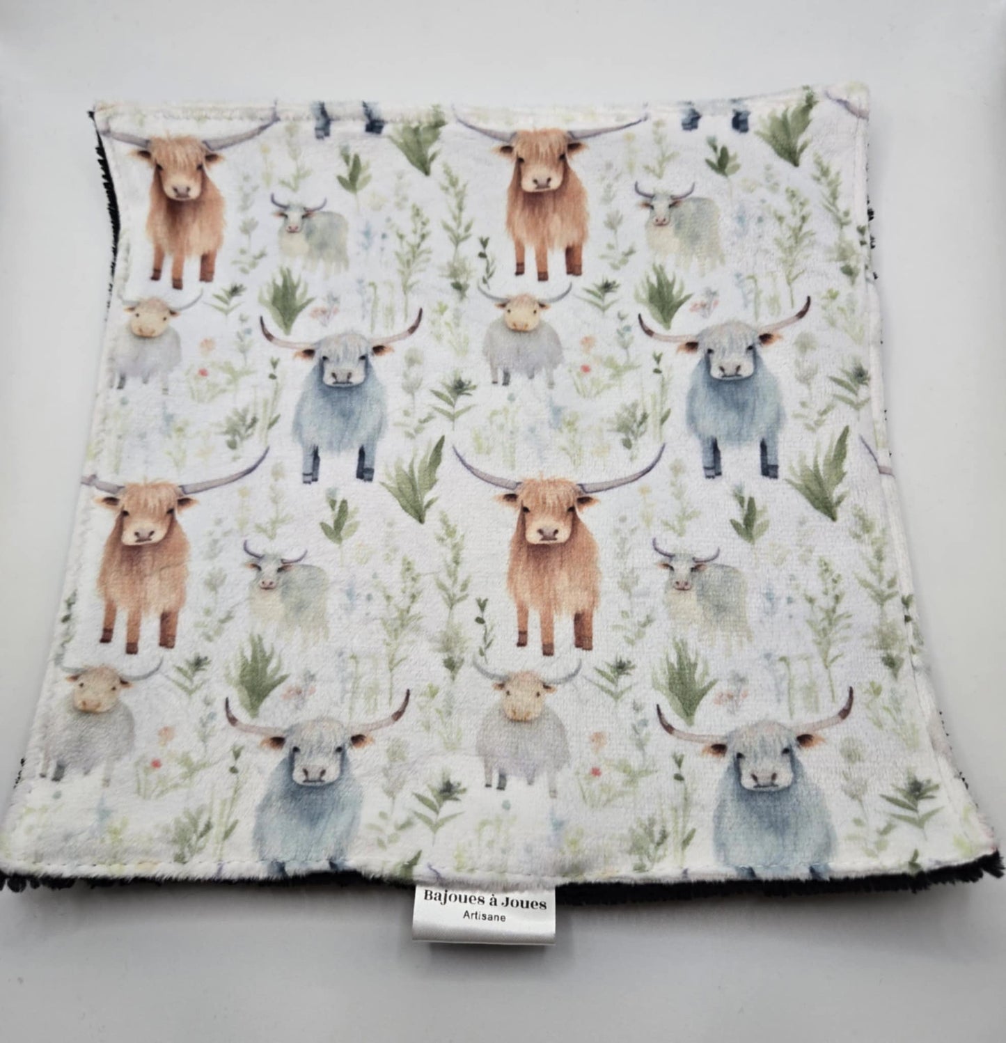 Débarbouillette - vache highland