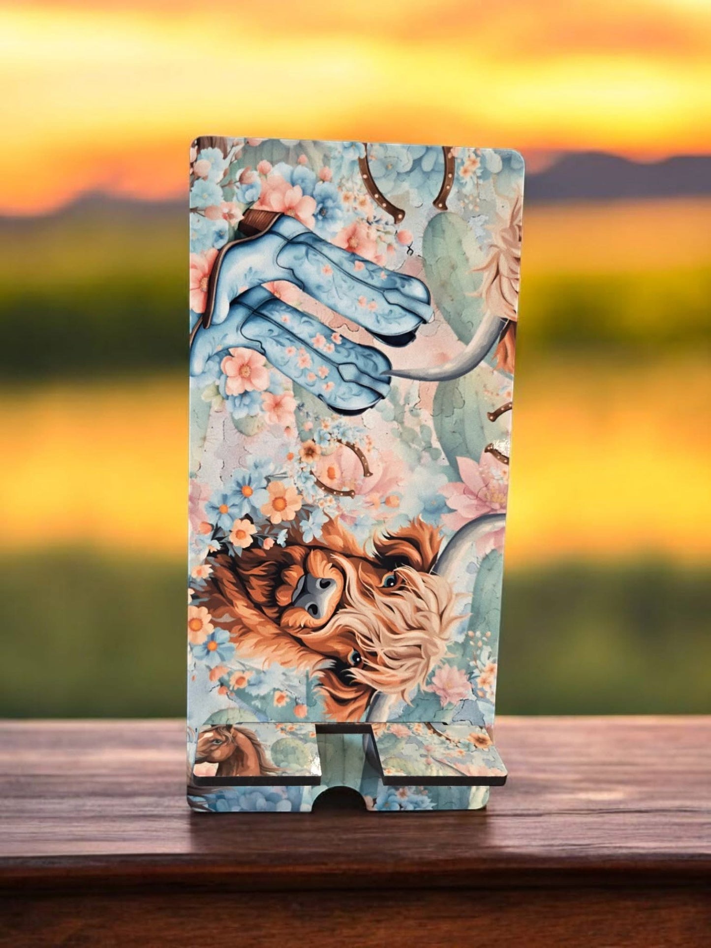 Support à téléphone - vache