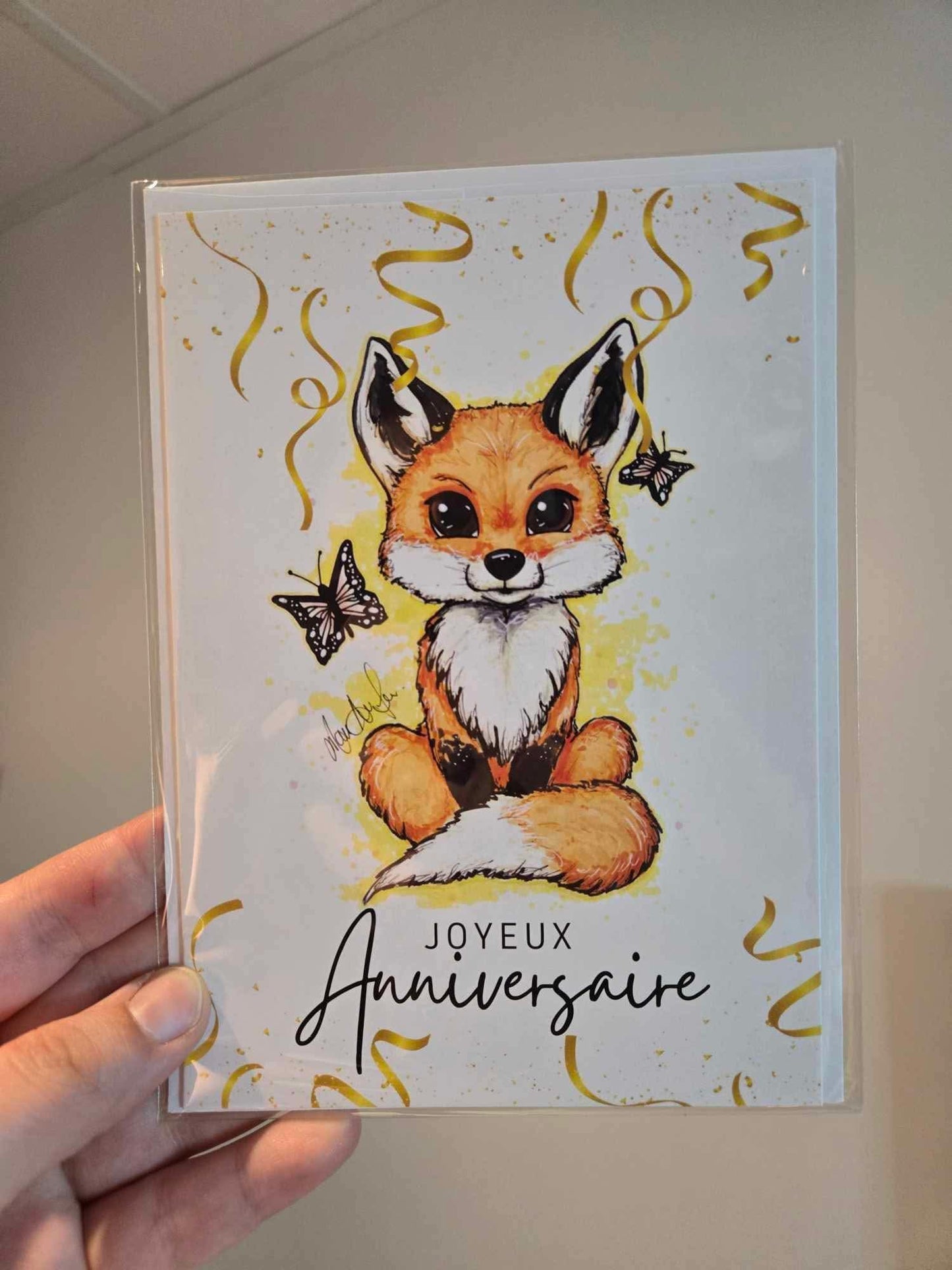 Carte d’anniversaire - renard