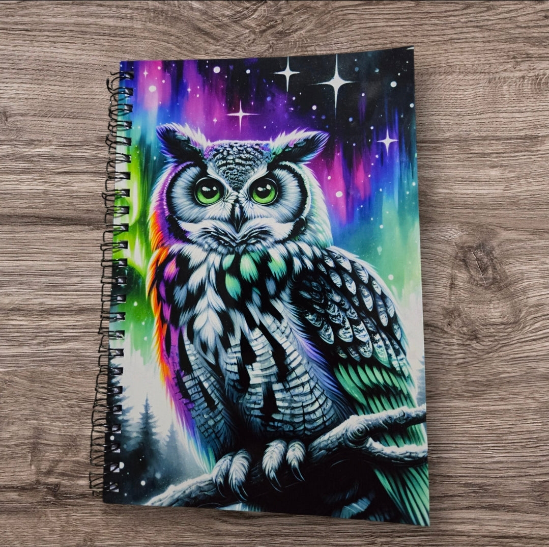 Cahier de note - Hibou - Par Création Maéva