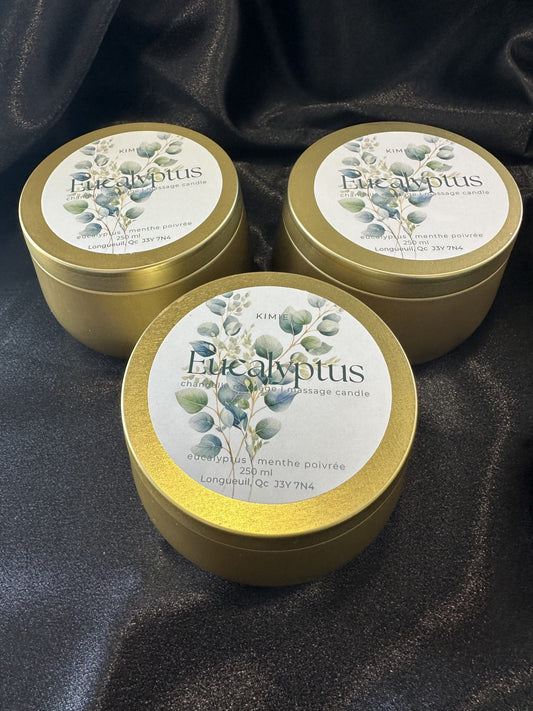 Chandelle à massage - Eucalyptus - Par Kimie