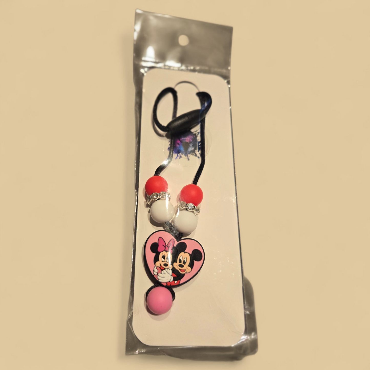 Collier avec perles de silicone