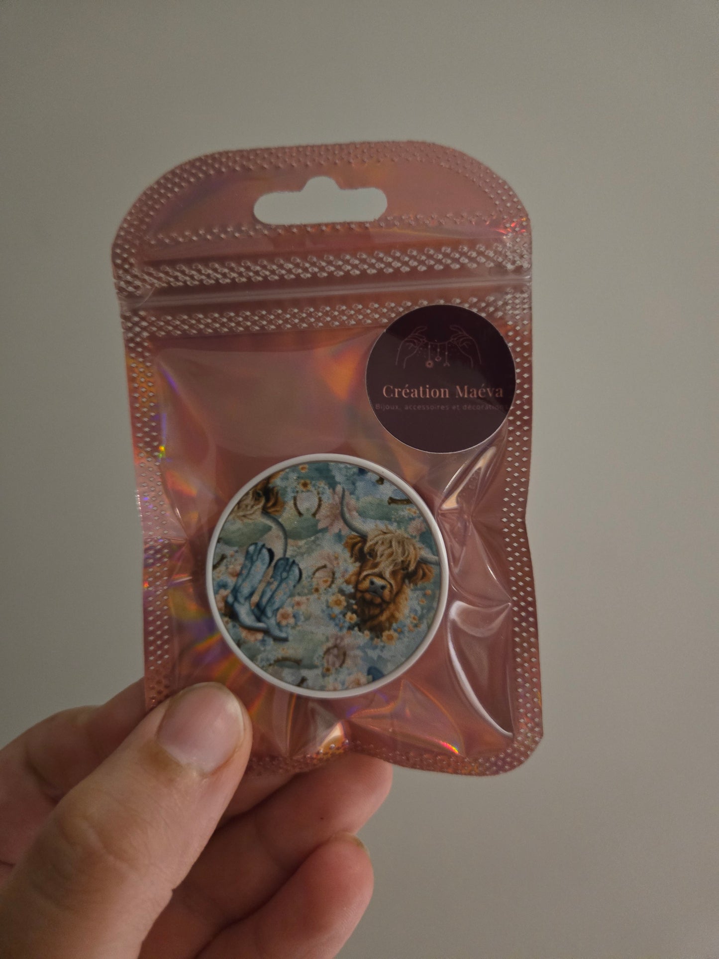 Poignée pour cellulaire - Vache country