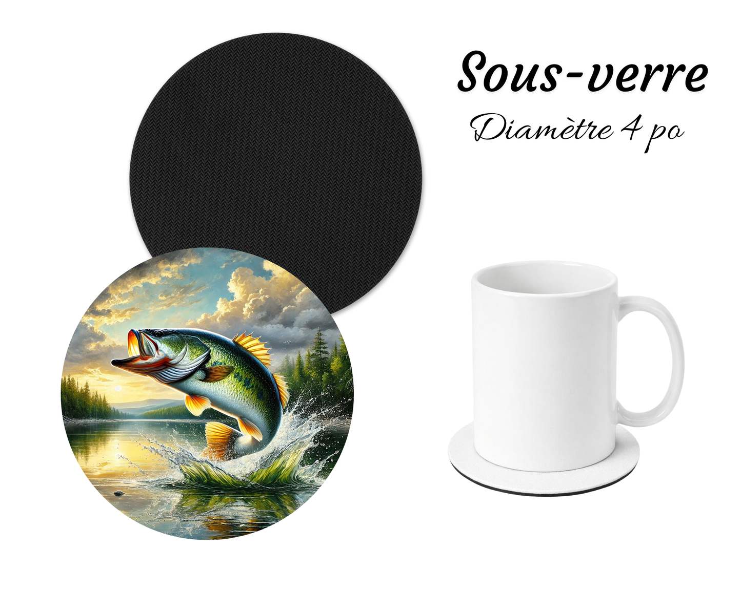 Sous-verre - fishing