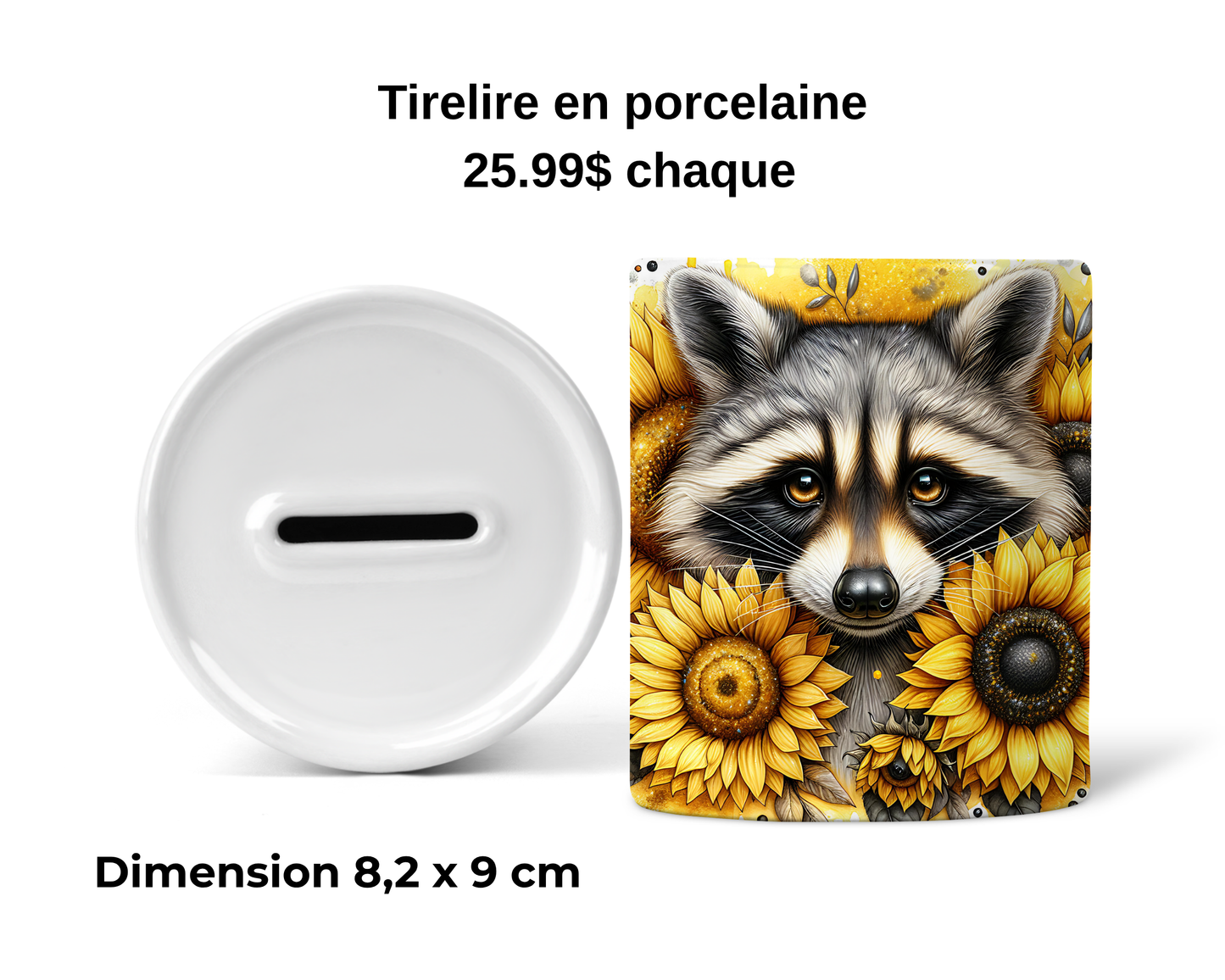 Tirelire - Raton & Fleur Jaune