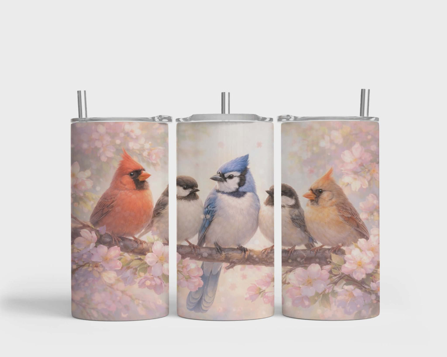 Tumbler isotherme 12 oz - Oiseaux