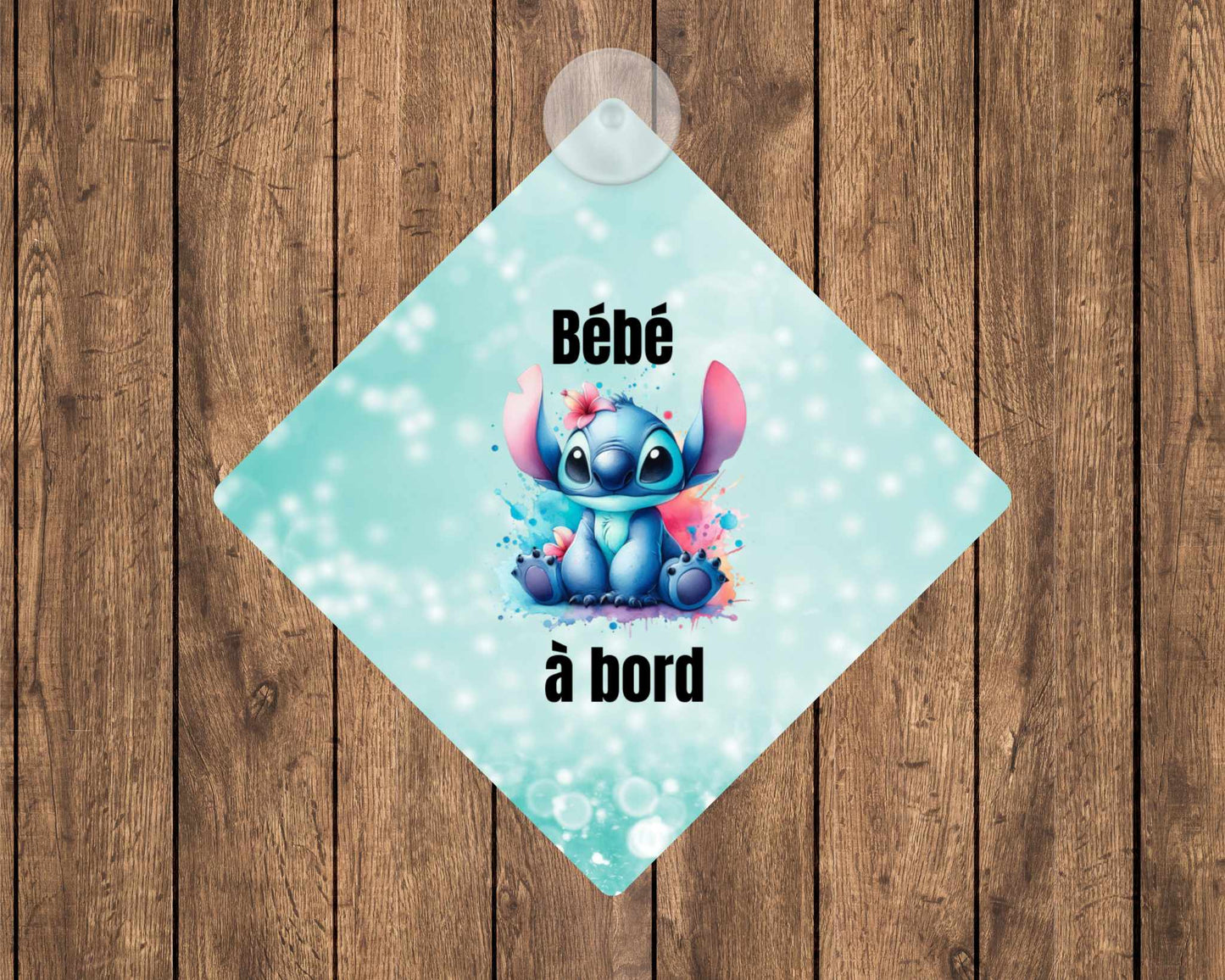 Affiche bébé à bord - Personnage bleu