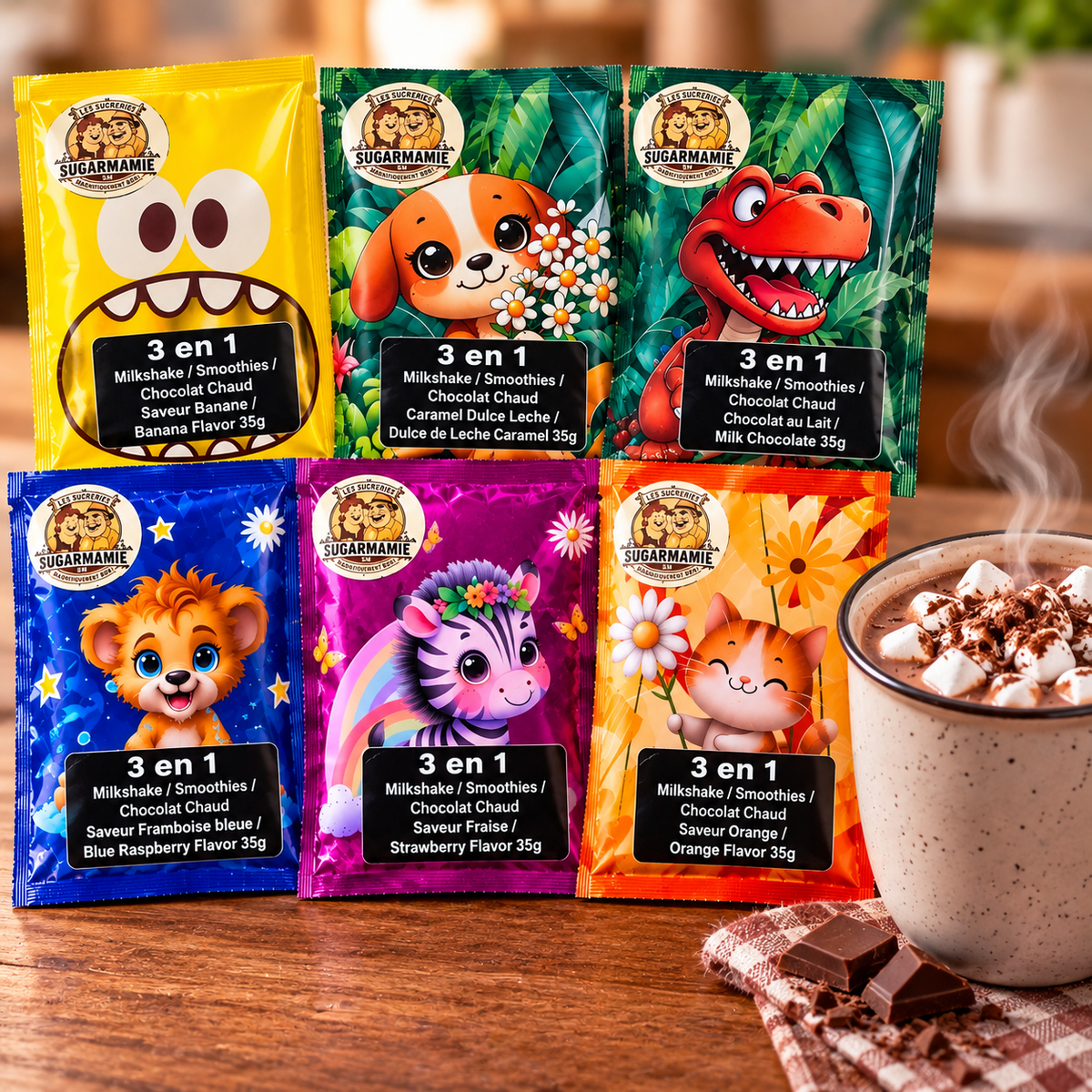 Les chocolats chauds de Sugarmamie (3 façons de les utiliser voir description)