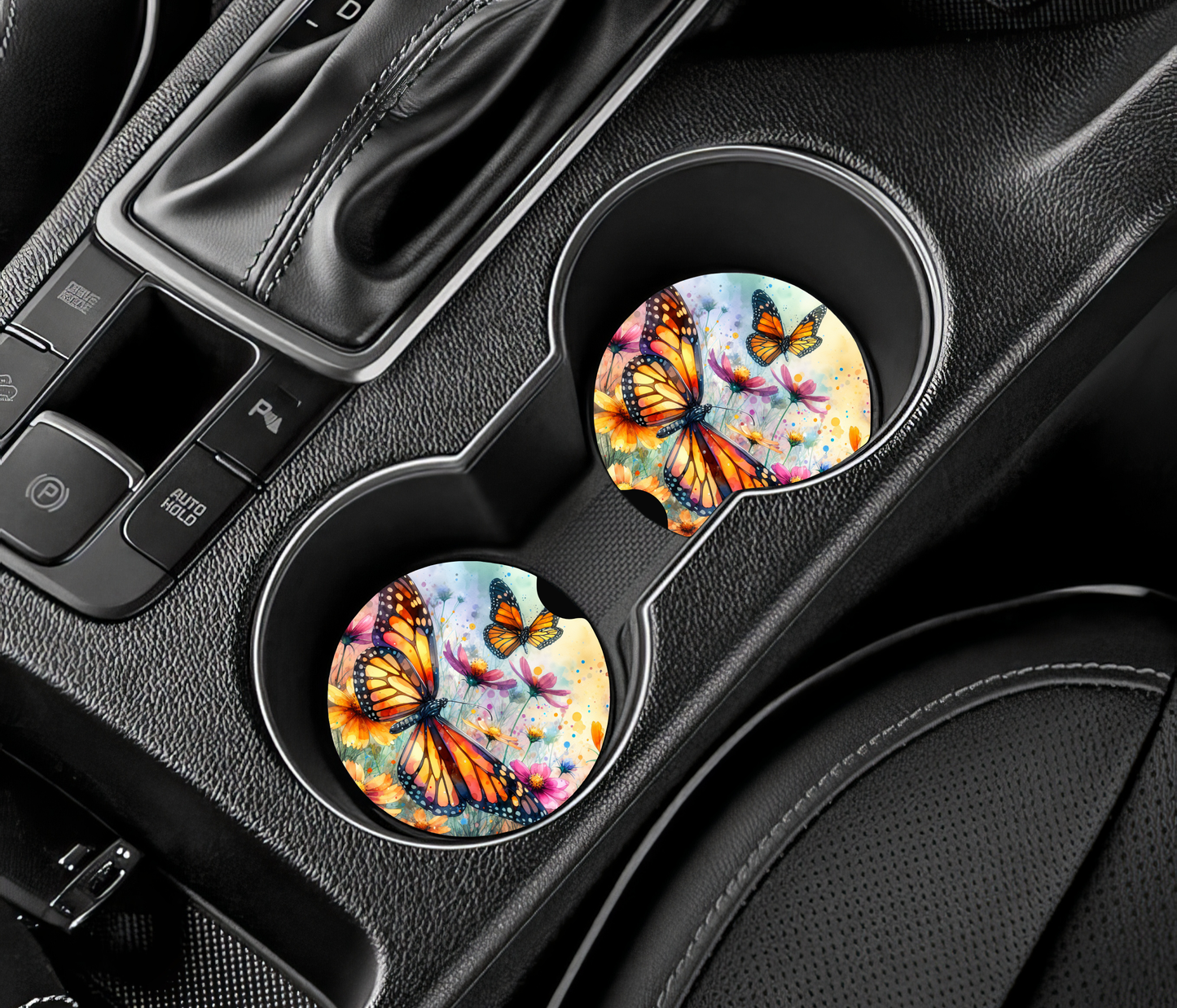 Sous-verre auto - Jolies papillons