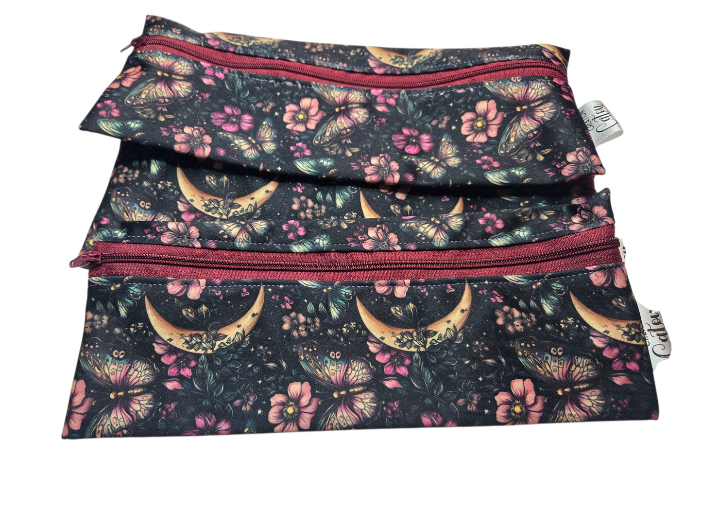 Sac ustensile - Papillon & Lune (par Création Catou)