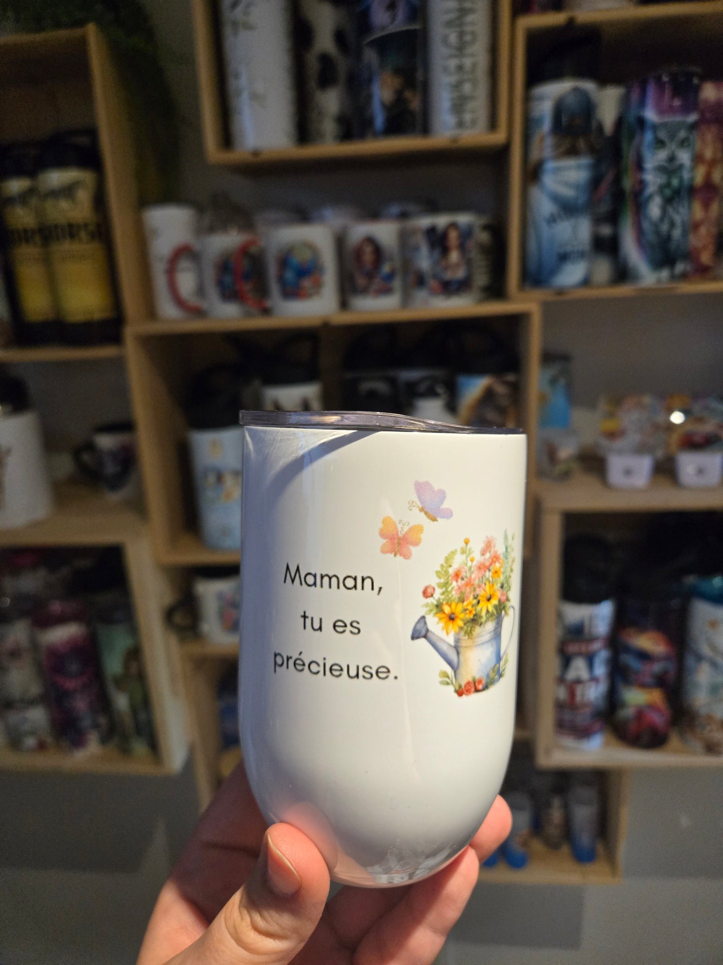 Verre à vin - Précieuse maman