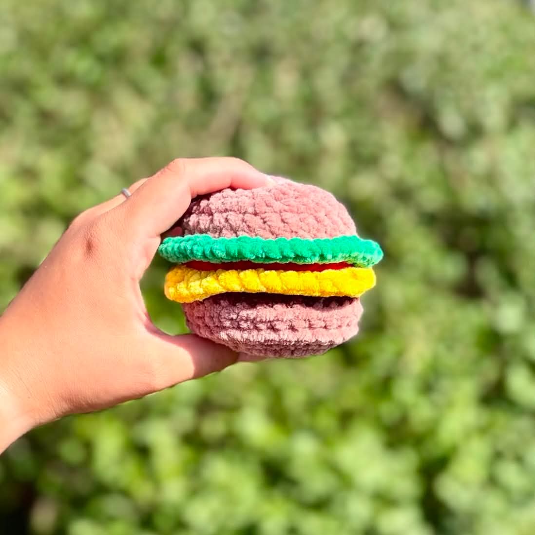 Hamburger en tricot - Doux coton