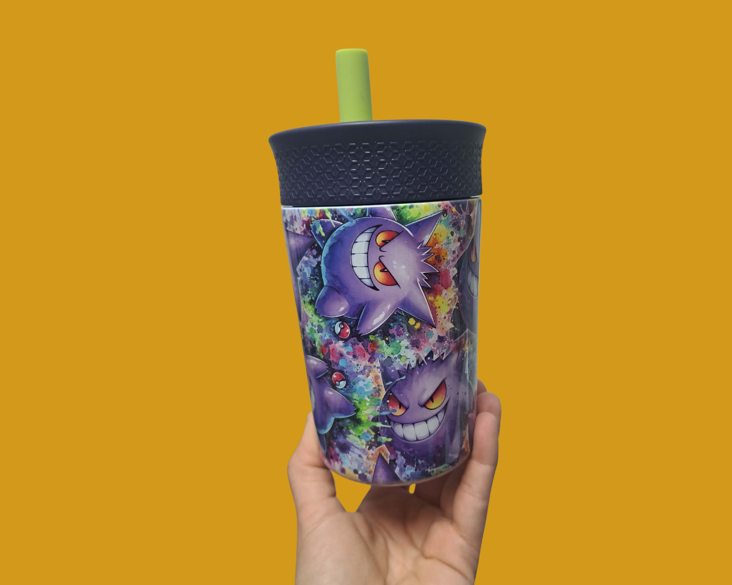Verre Anti-Fuite - Personnage mauve