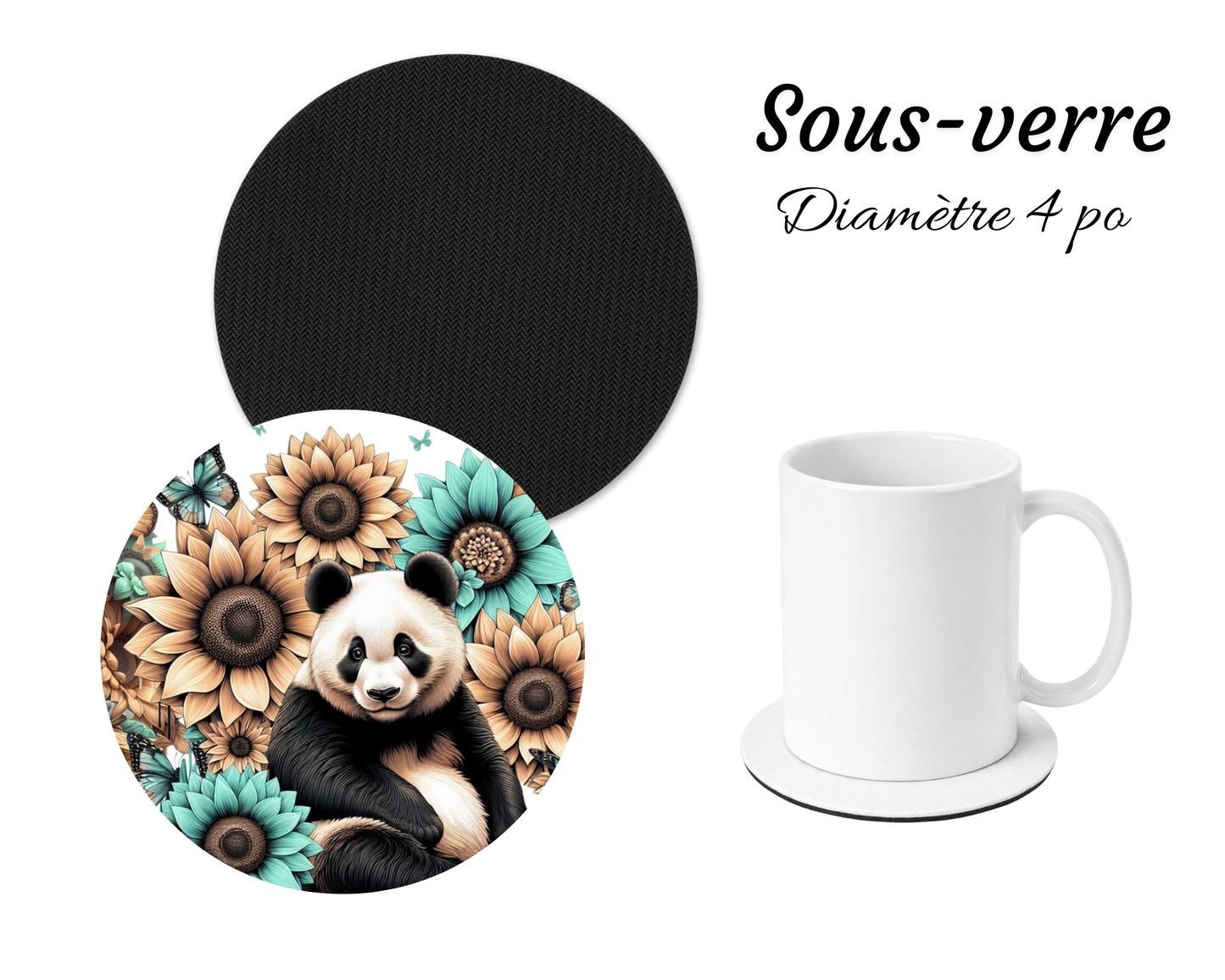 Sous-verre - Panda