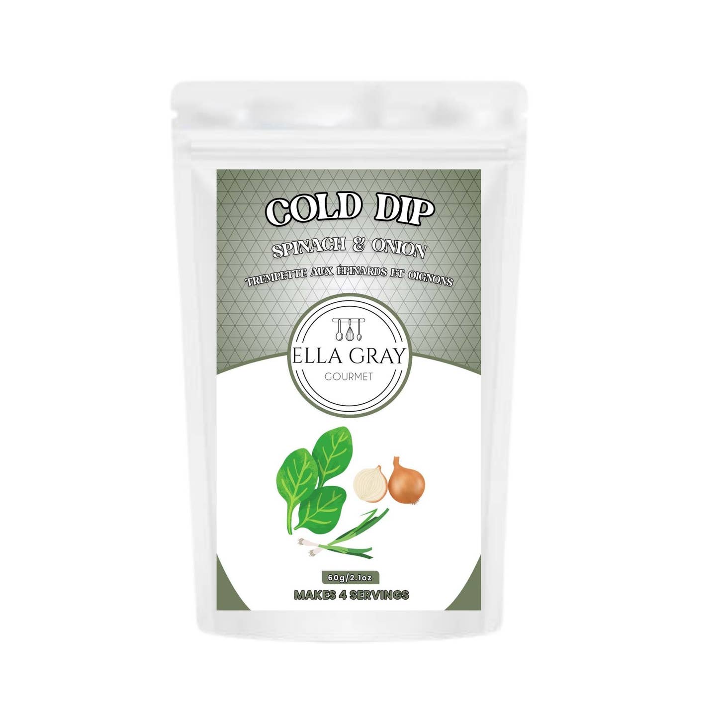 Trempette épinards et oignon