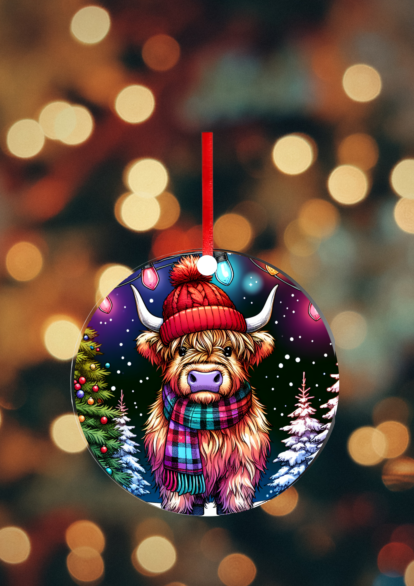 Boule de Noël  - Vache Highland