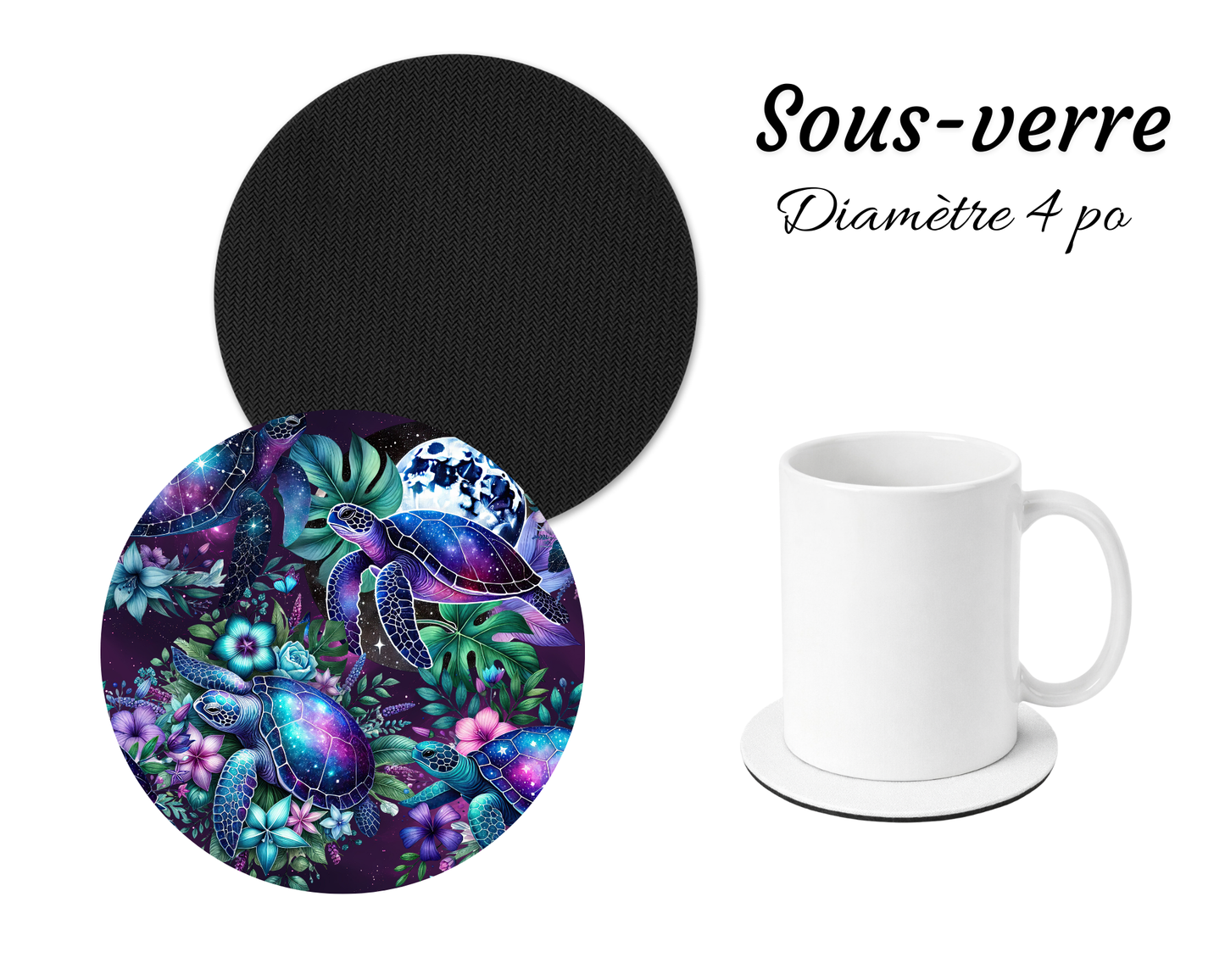 Sous-verre - Tortue à Jess