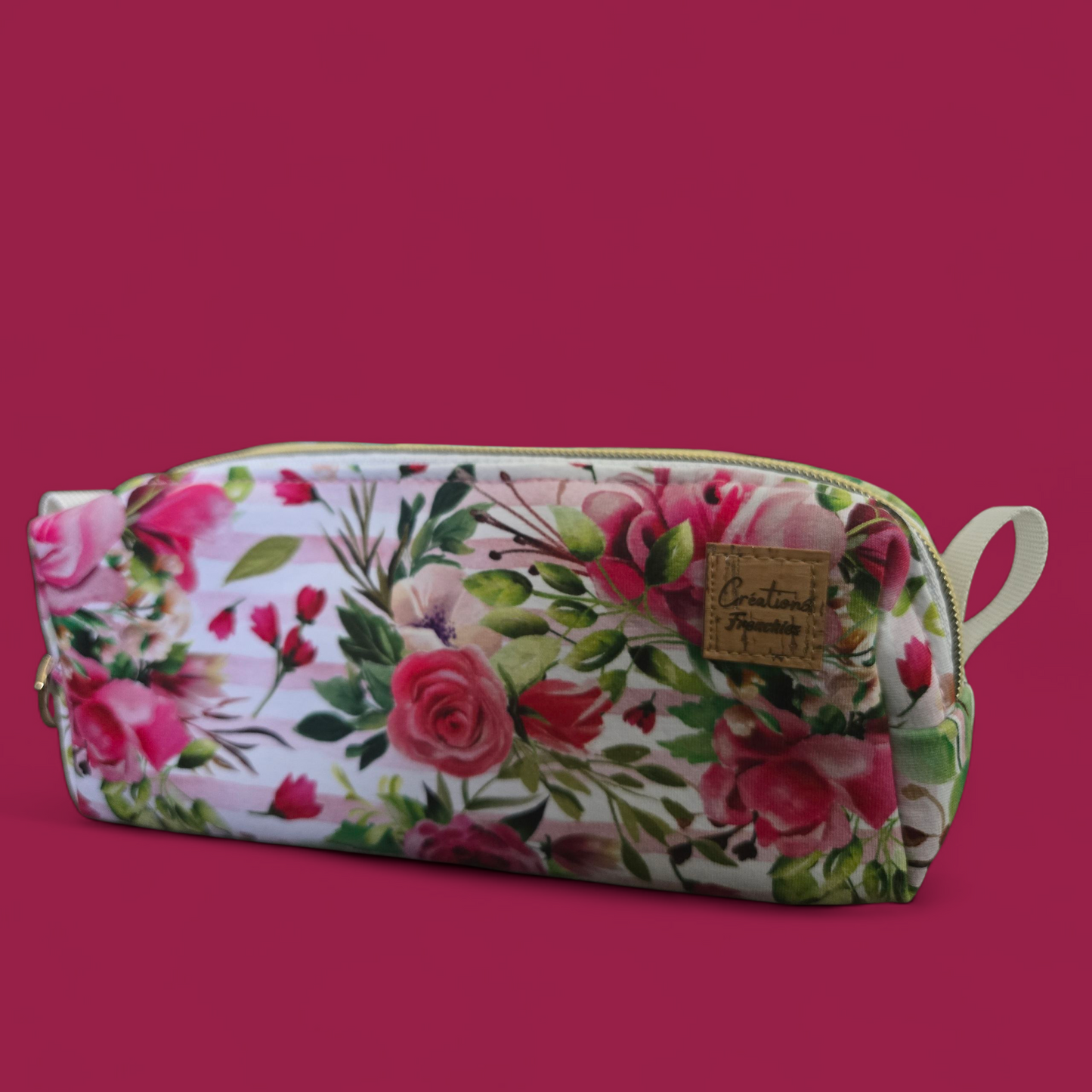 Étui double - Fleur rouge