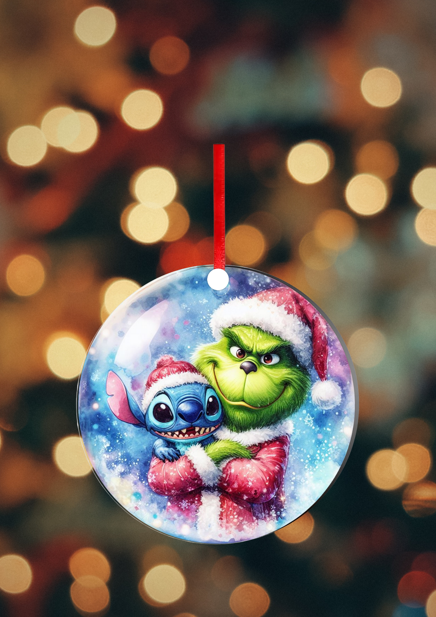 Boule de Noël  - Bleu & Vert