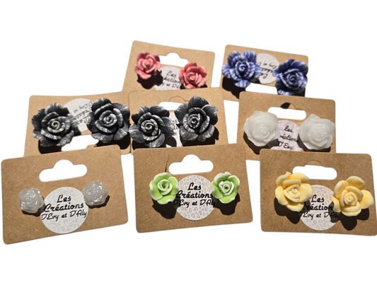 Boucles d'oreilles - Fleurs