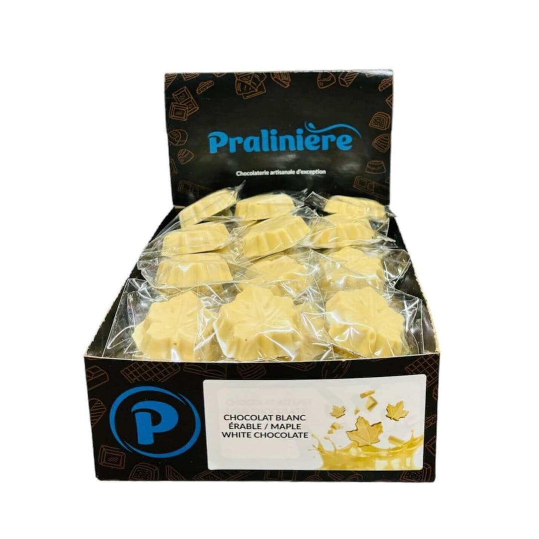 Chocolat feuille blanc à l'érable