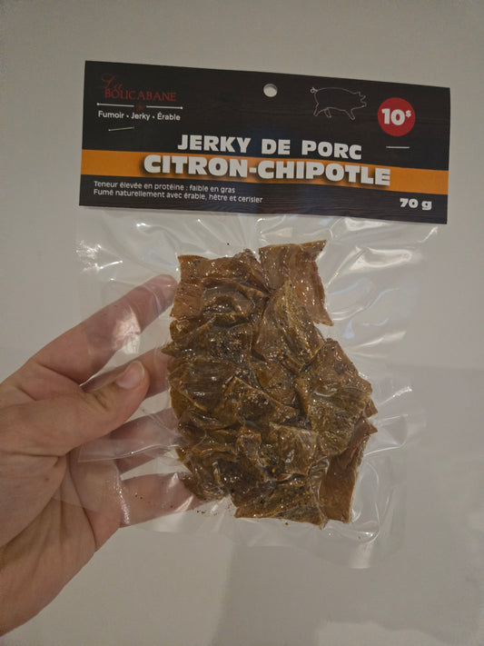 Jerky de porc citron-chipotlé