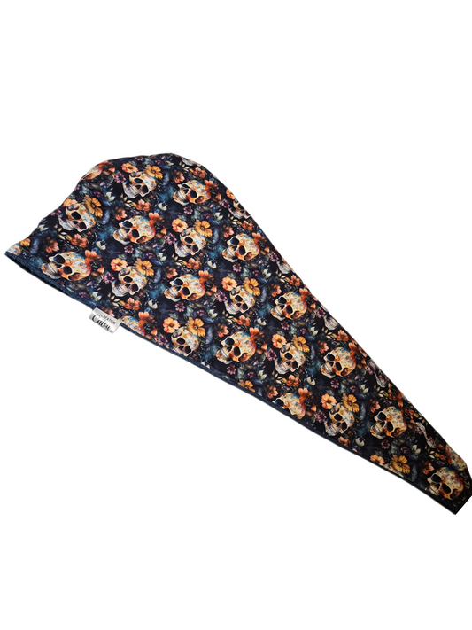 Serviette à cheveux - Crâne par Création Catou