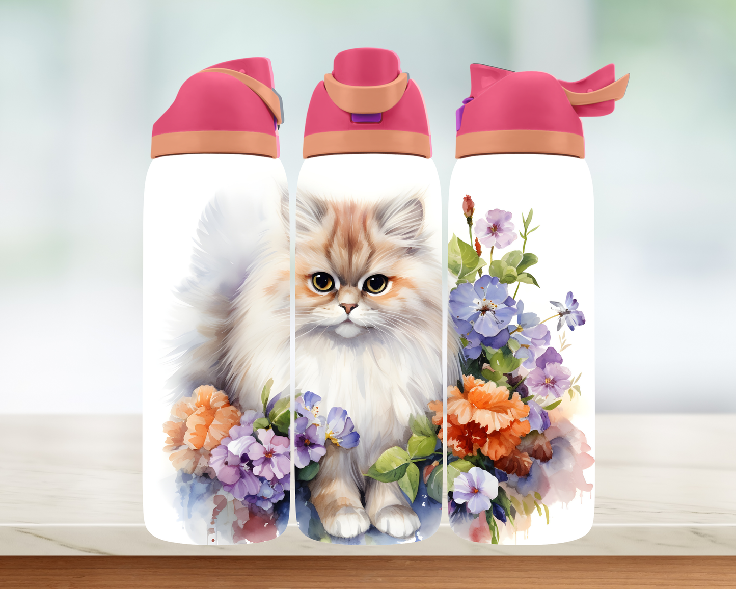 Bouteille style Owala 32 oz - Chat Mignon