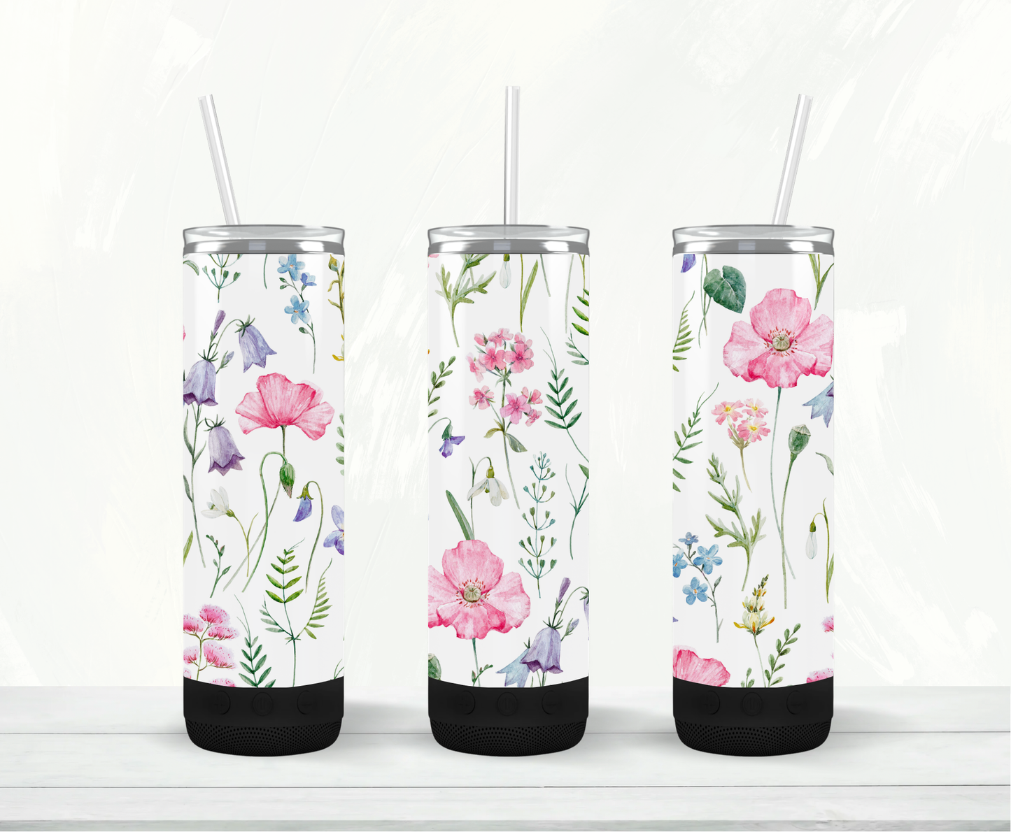 Tumbler Speaker - Jolies fleurs