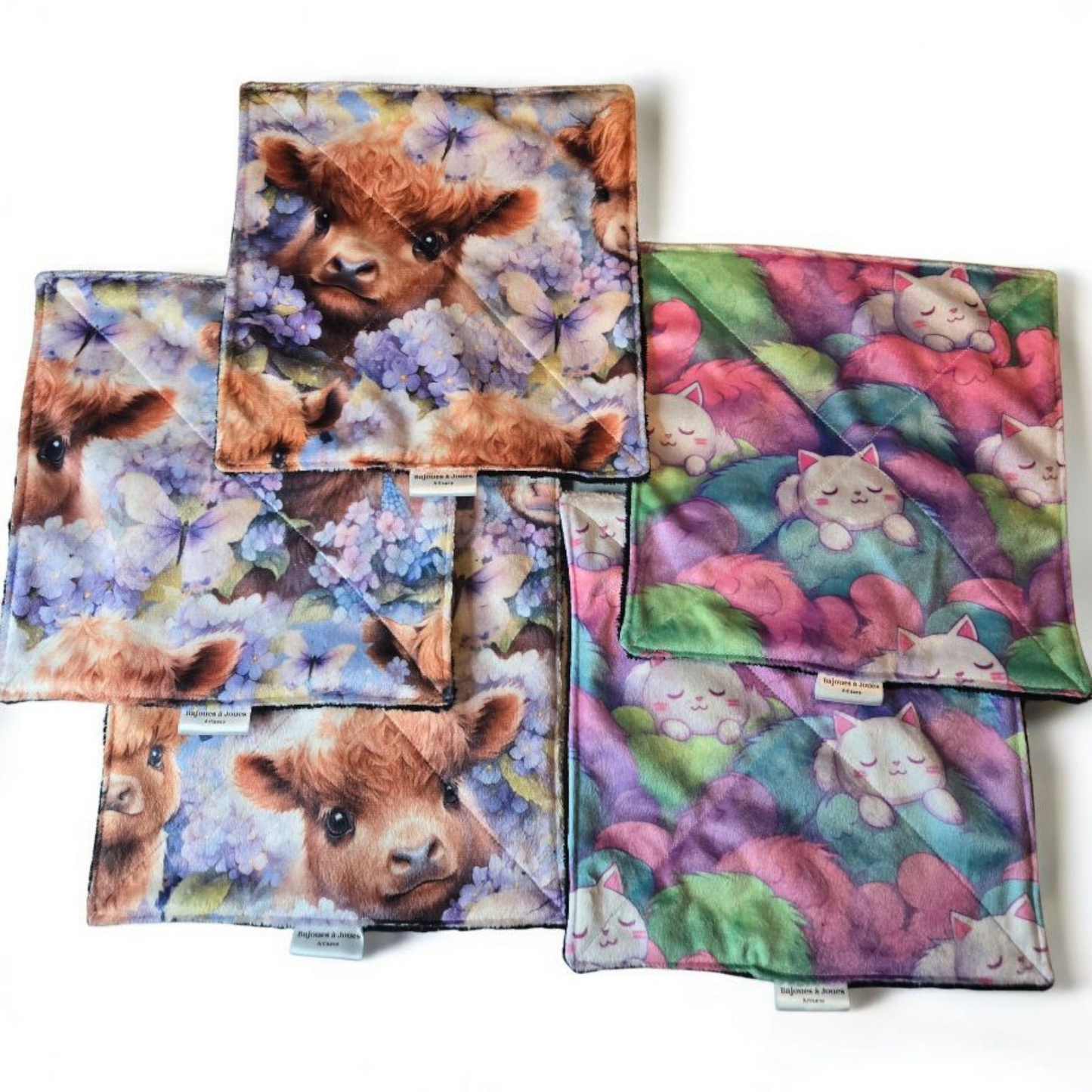 Débarbouillette animaux par Bajoues