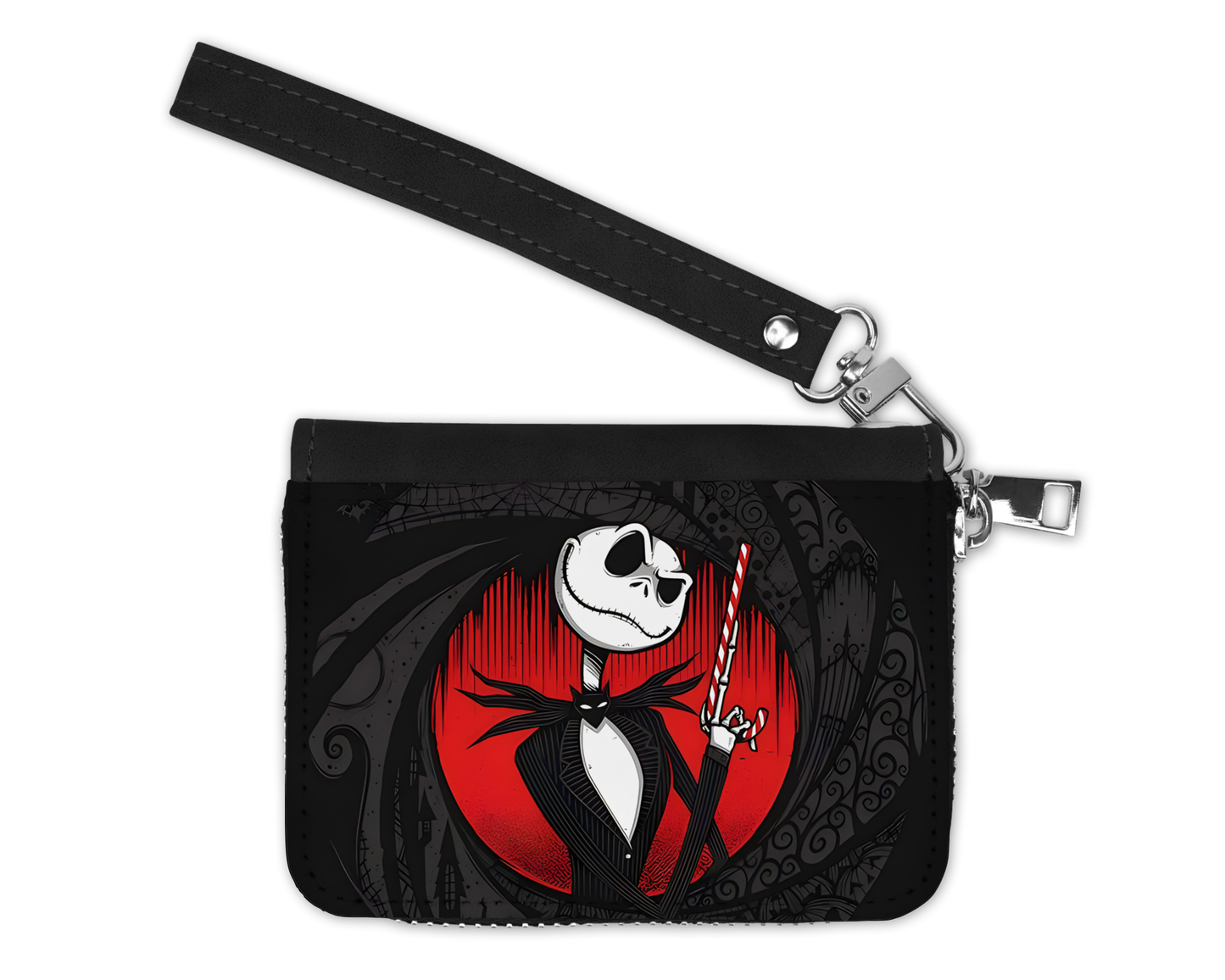 Petit Porte-Monnaie - Squelette fond noir