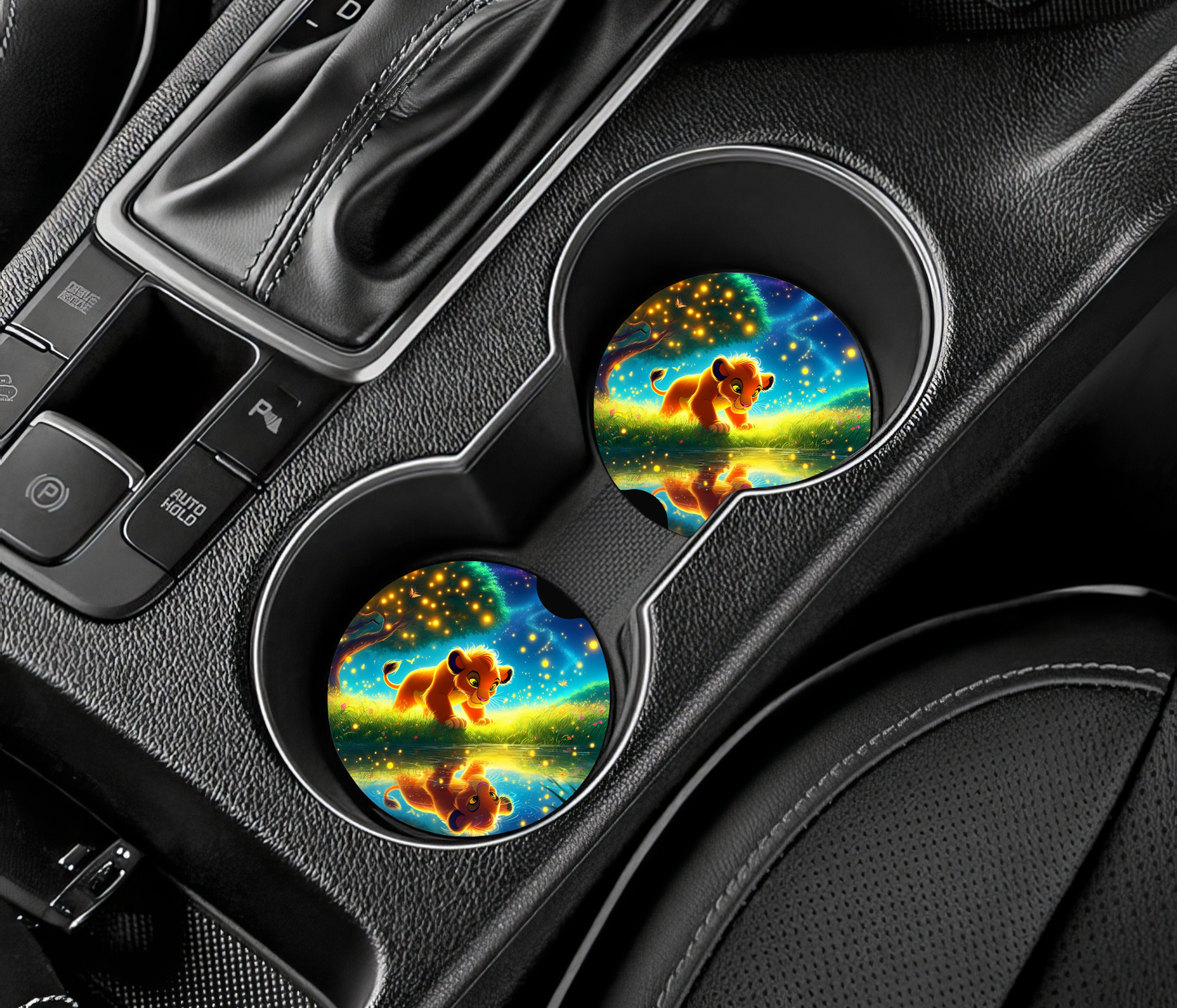 Sous-verre auto - Lion