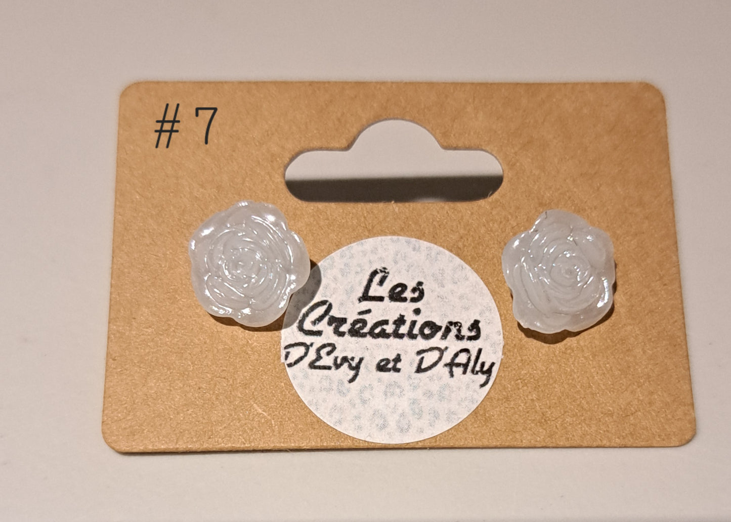 Boucle d'oreille fleur moyen