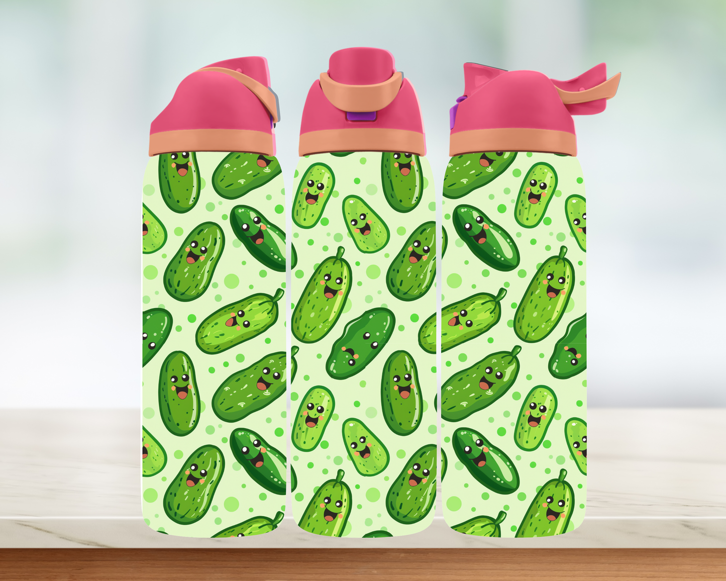 Bouteille style Owala - Cornichon