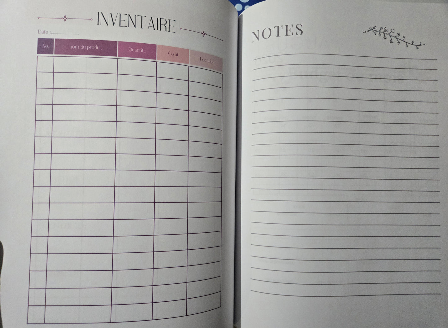 📘 Agenda 2026 – Mon coup de cœur 💛