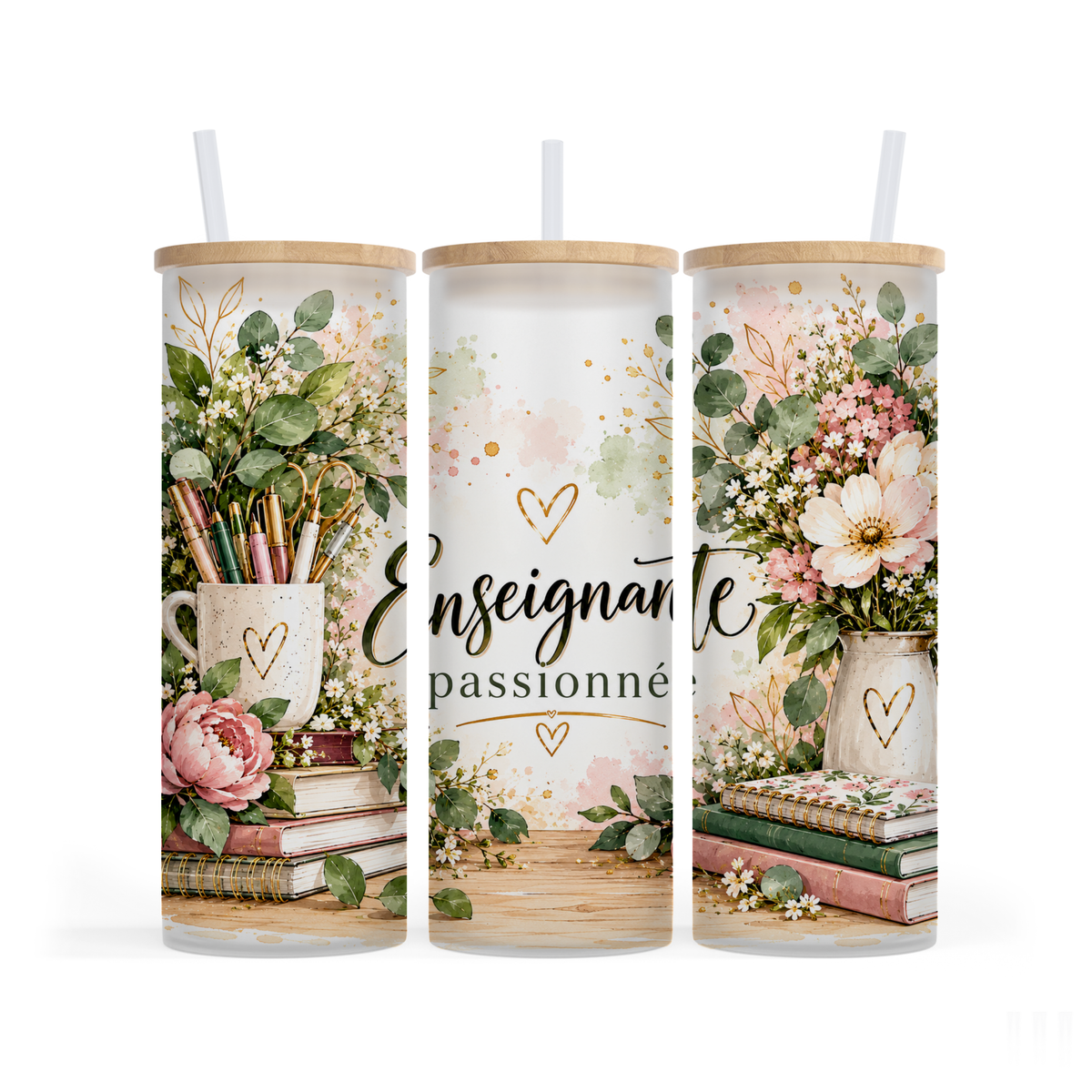 Verre givré 25 oz - Enseignante passionnée