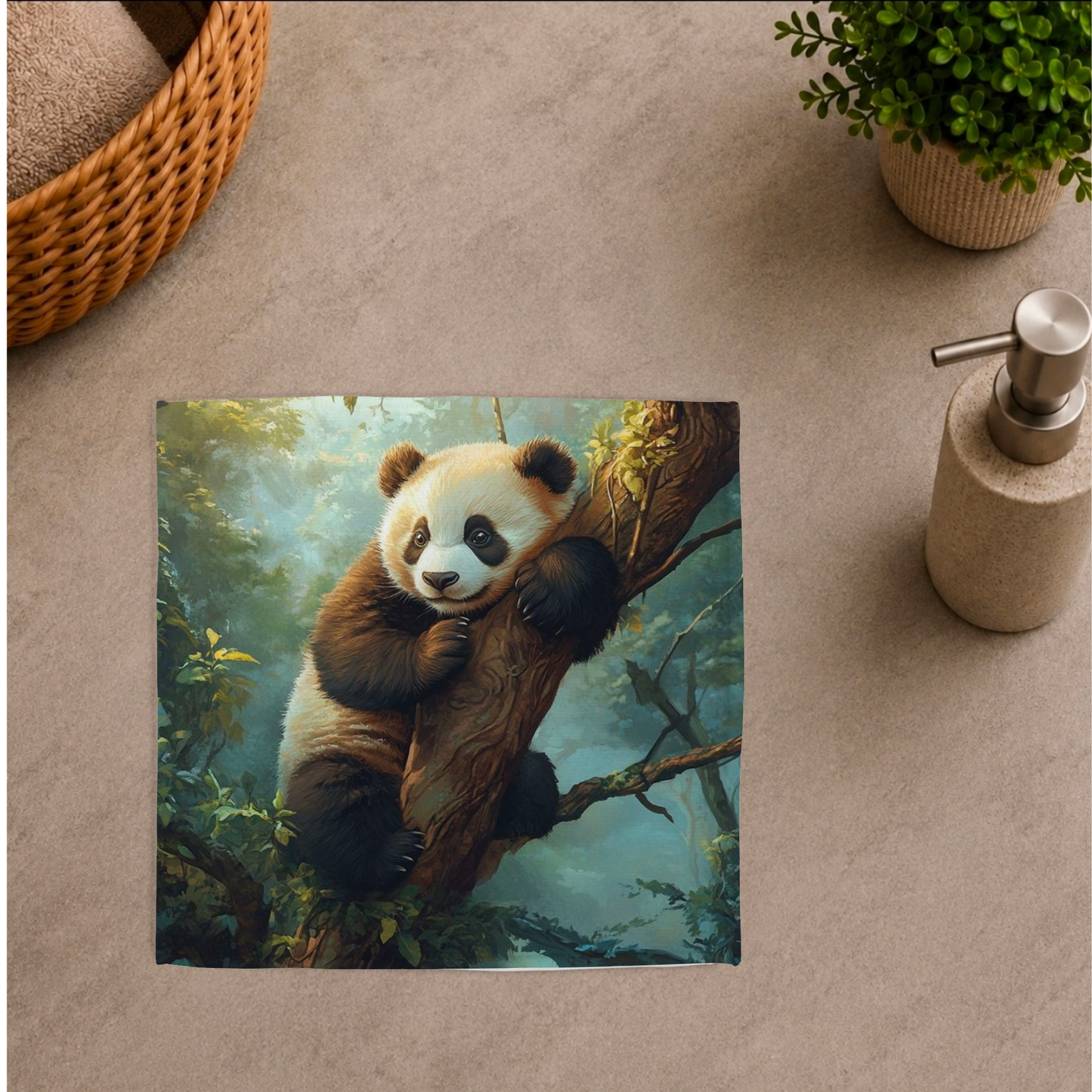 Débarbouillette ultra douce - Panda