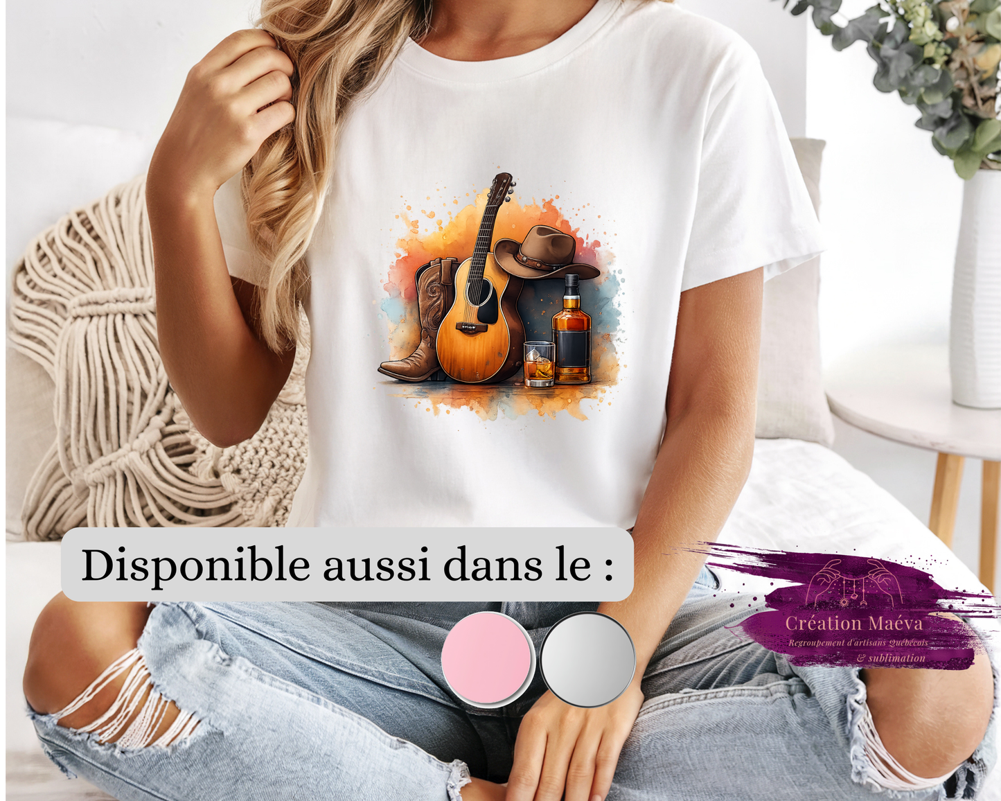 Chandail sublimé - western