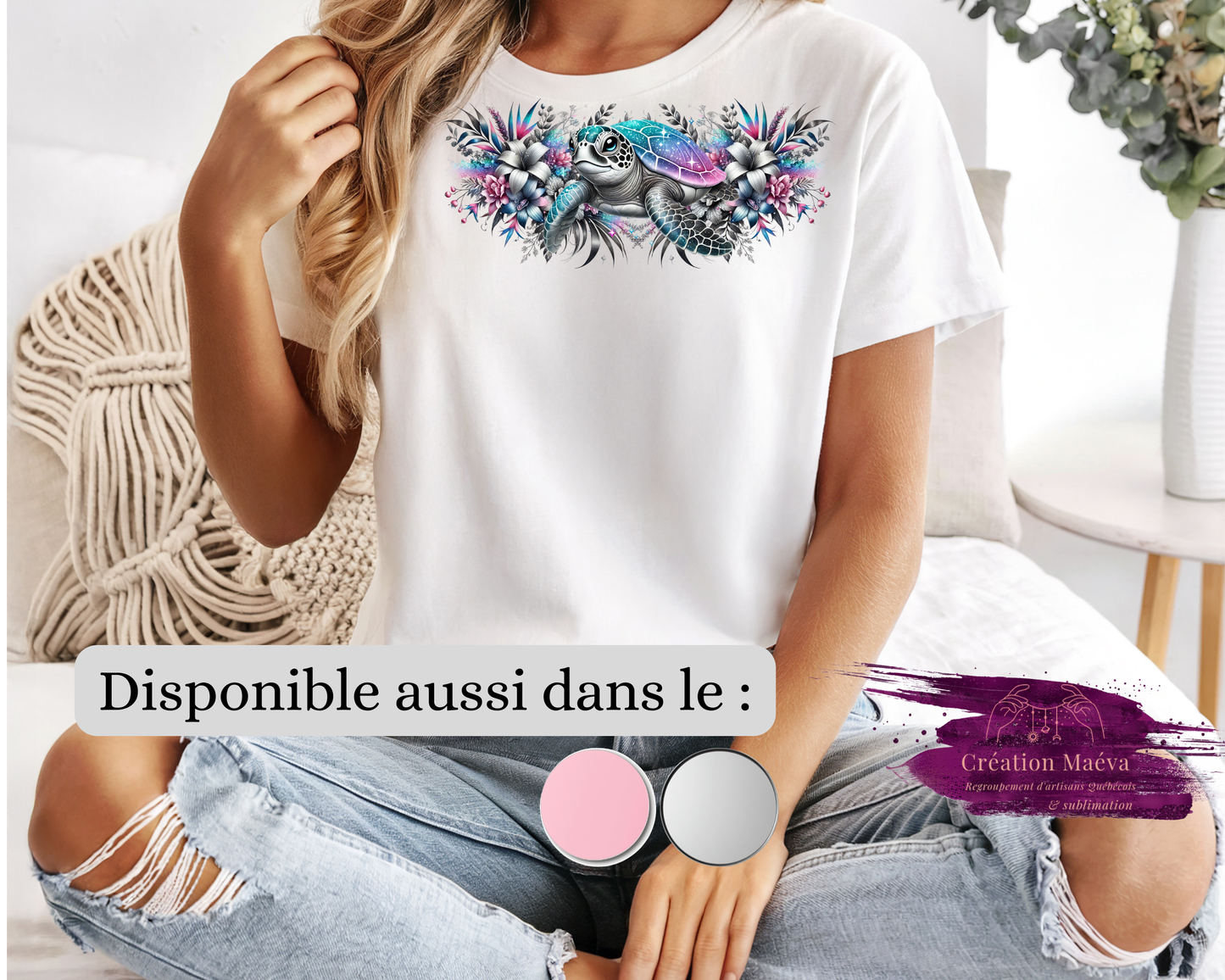 Chandail sublimé - Tortue v.2