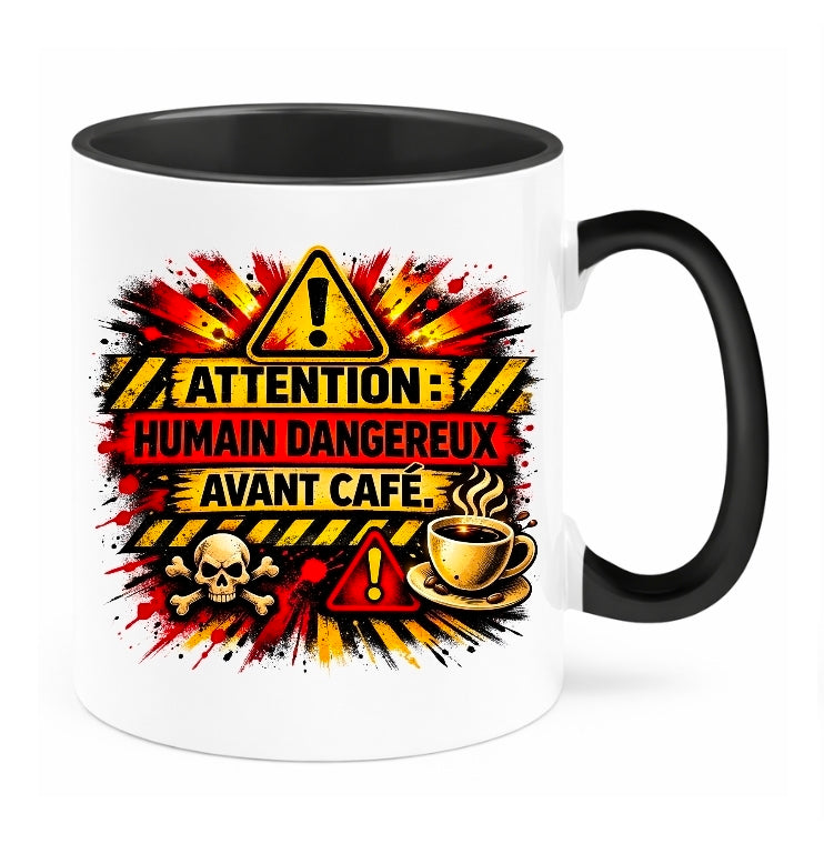☕ Tasse à café régulière - Humain Dangereux