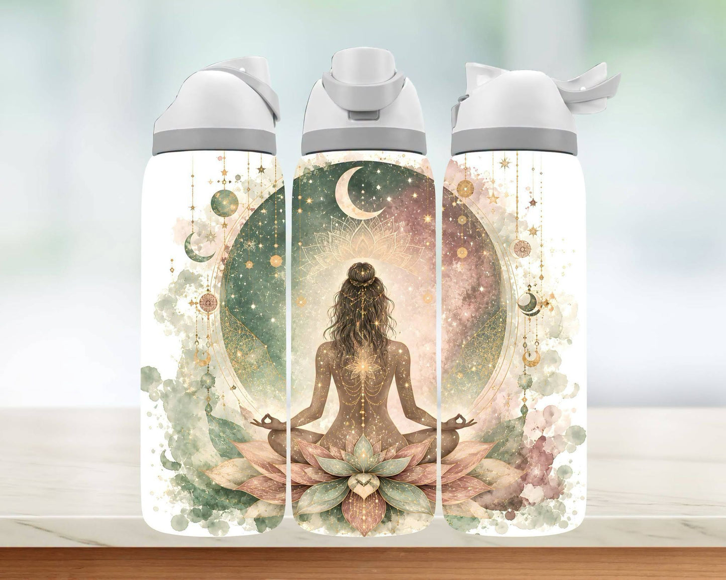 Bouteille style Owala 32 oz - Zenitude Blanc