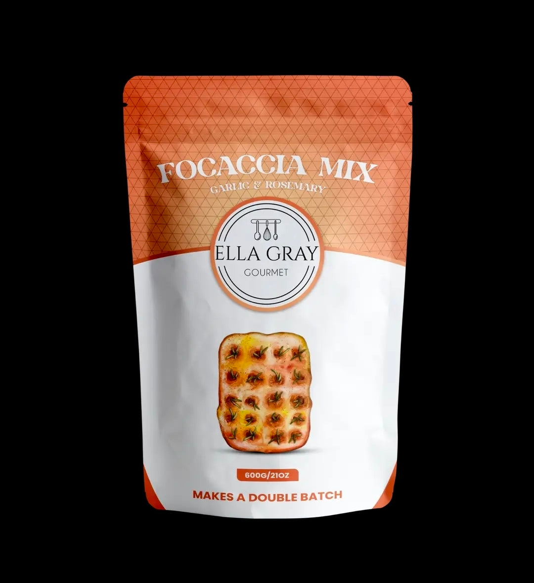 Melange de foccacia à l'ail et au romarin