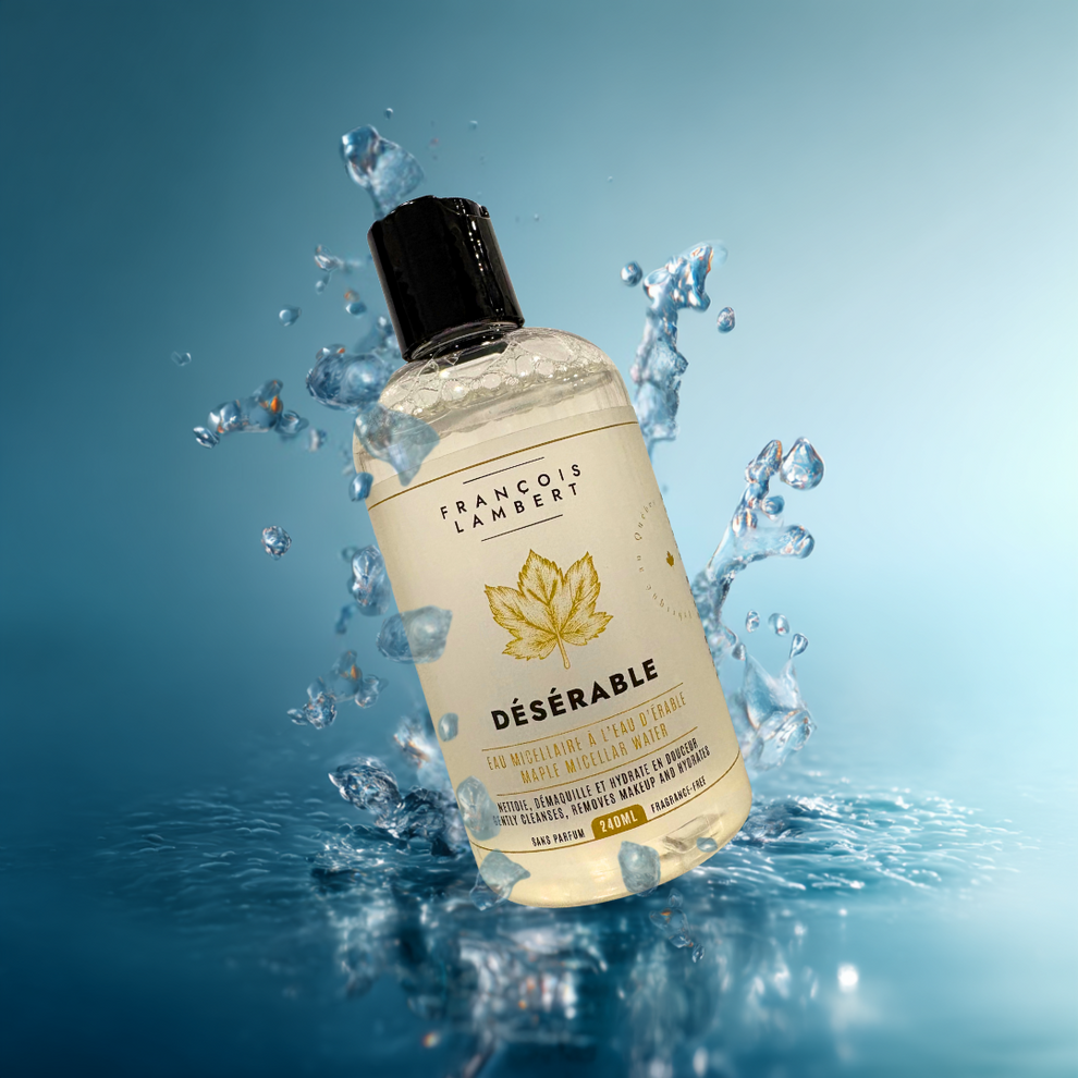 Eau micellaire à l’eau d’érable