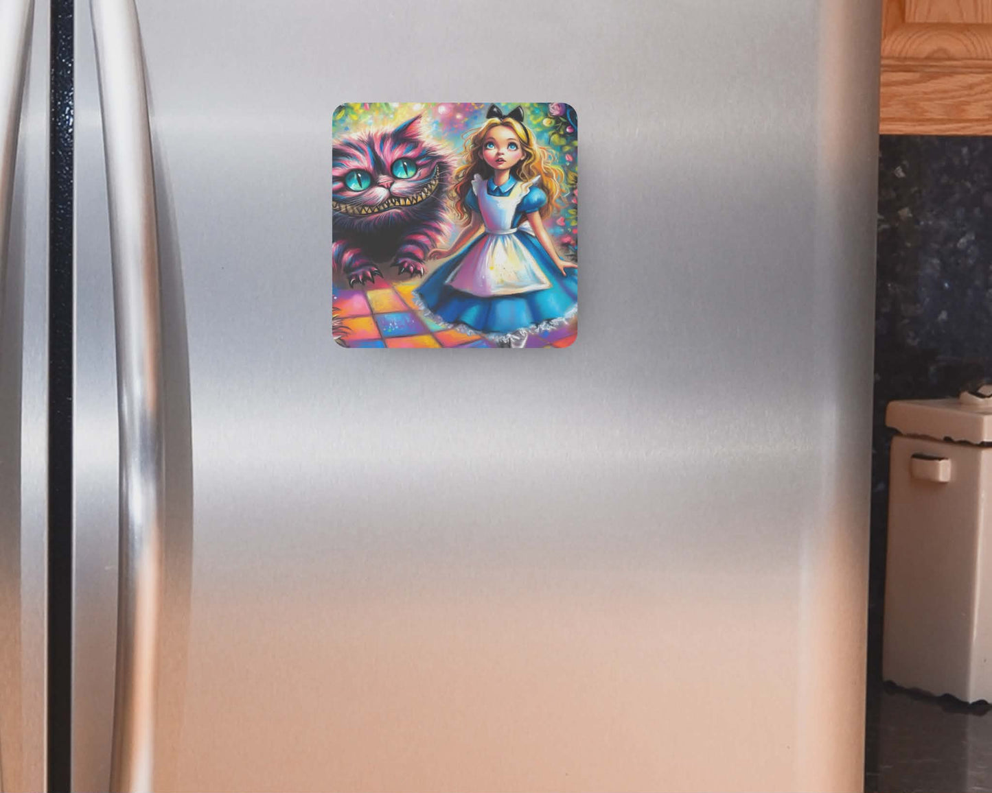 Aimant 3 po x 3 po - Chat