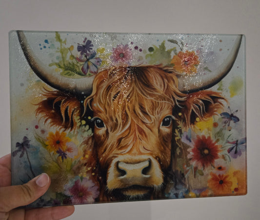 Planche de service  - Vache Highland