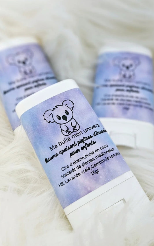 Baume apaisant piqûres d'insectes pour enfants