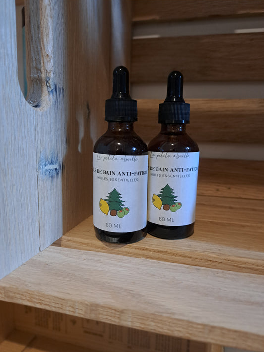 Huile pour le bain anti-fatigue