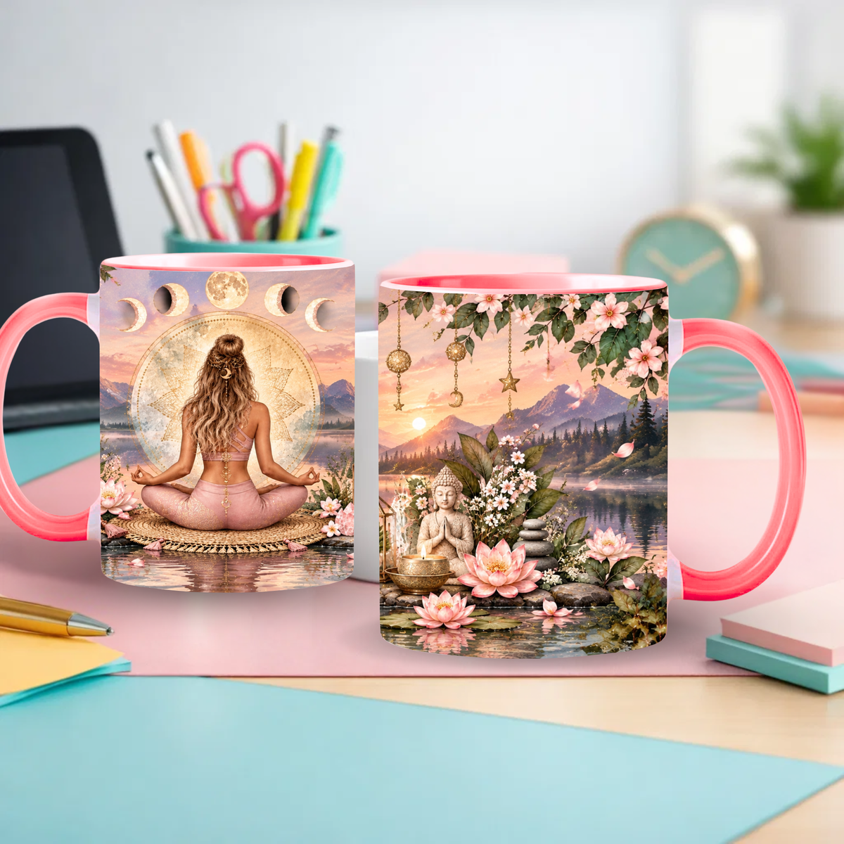 PNG Sublimation - Zen Rose formats d'images + 3 mocked up)
